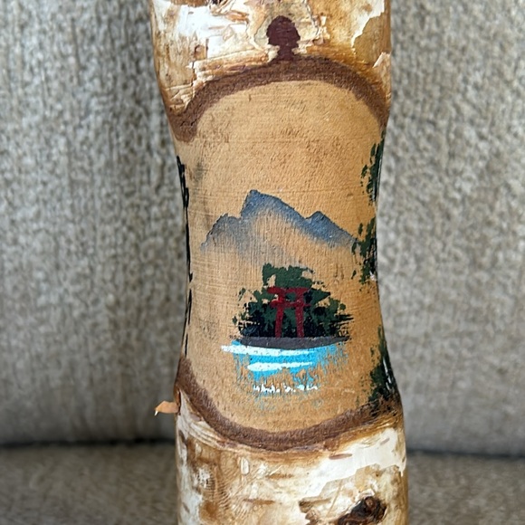 Vintage 1950s Hand Carved & Hand Painted Japanese Kokeshi Doll 7” - Picture 3 of 10